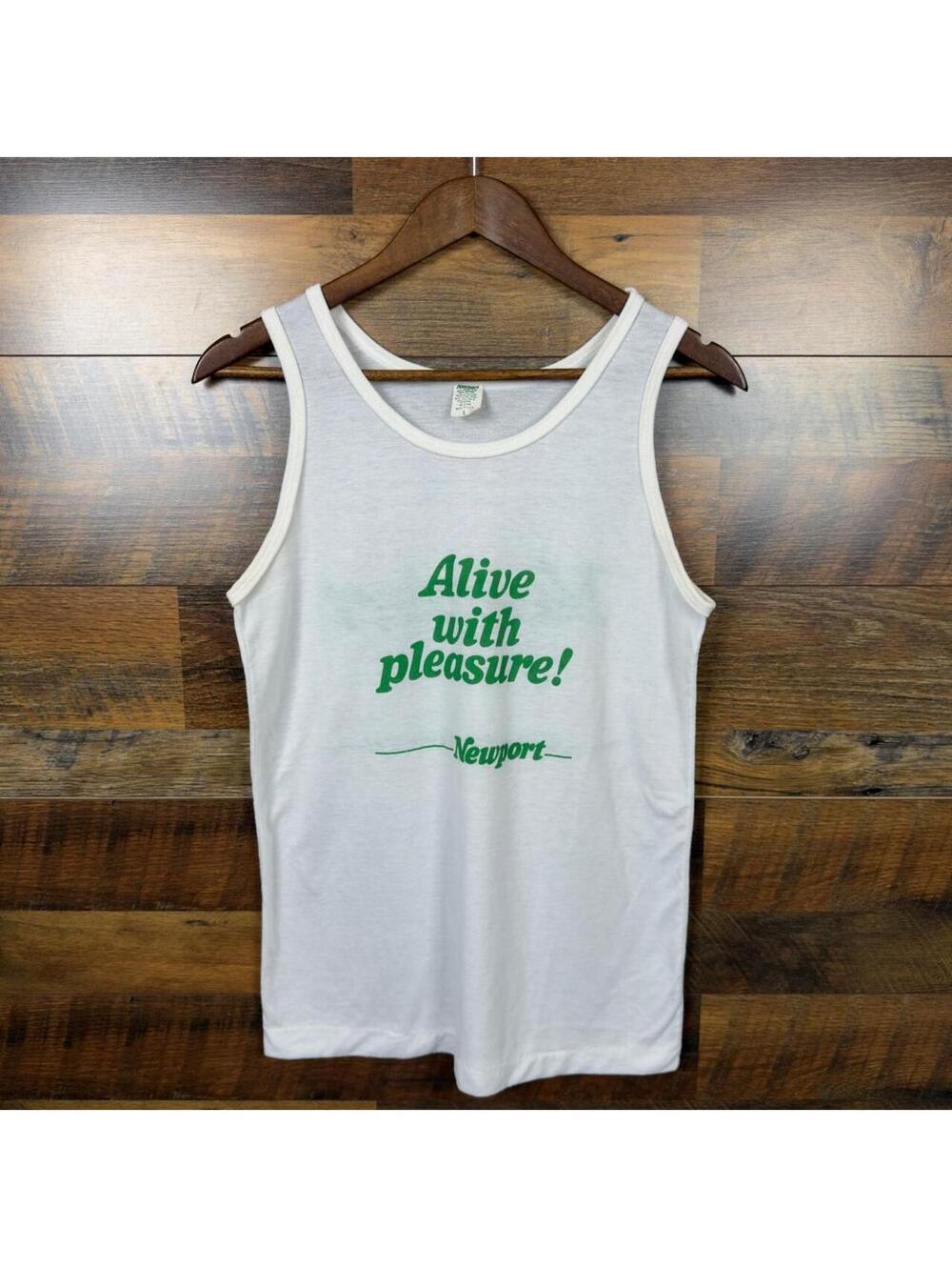 Vintage Newport Tank Top Large Alive With Pleasure Promo Shirt